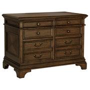 Tampa Furniture Outlet - Coaster - Hartshill 5-drawer Home Office File Cabinet Burnished Oak - 881284