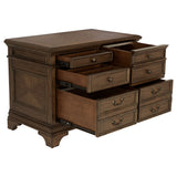Hartshill 5-drawer Home Office File Cabinet Burnished Oak - Tampa Furniture Outlet