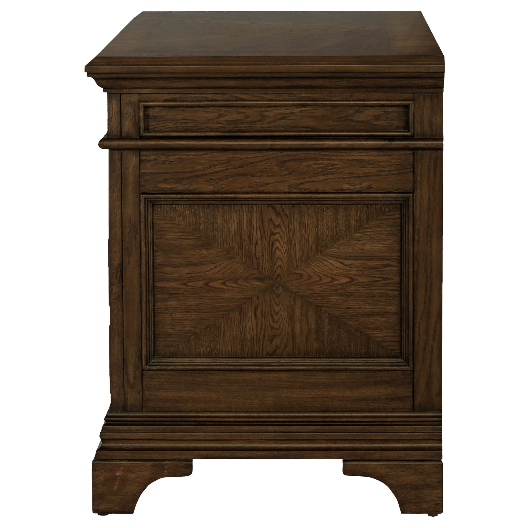 Hartshill 5-drawer Home Office File Cabinet Burnished Oak - Tampa Furniture Outlet