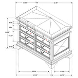 Hartshill 5-drawer Home Office File Cabinet Burnished Oak - Tampa Furniture Outlet