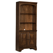 Tampa Furniture Outlet - Coaster - Hartshill 78-inch 3-shelf Cabinet Bookcase Burnished Oak - 881286