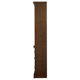 Hartshill 78-inch 3-shelf Cabinet Bookcase Burnished Oak - Tampa Furniture Outlet