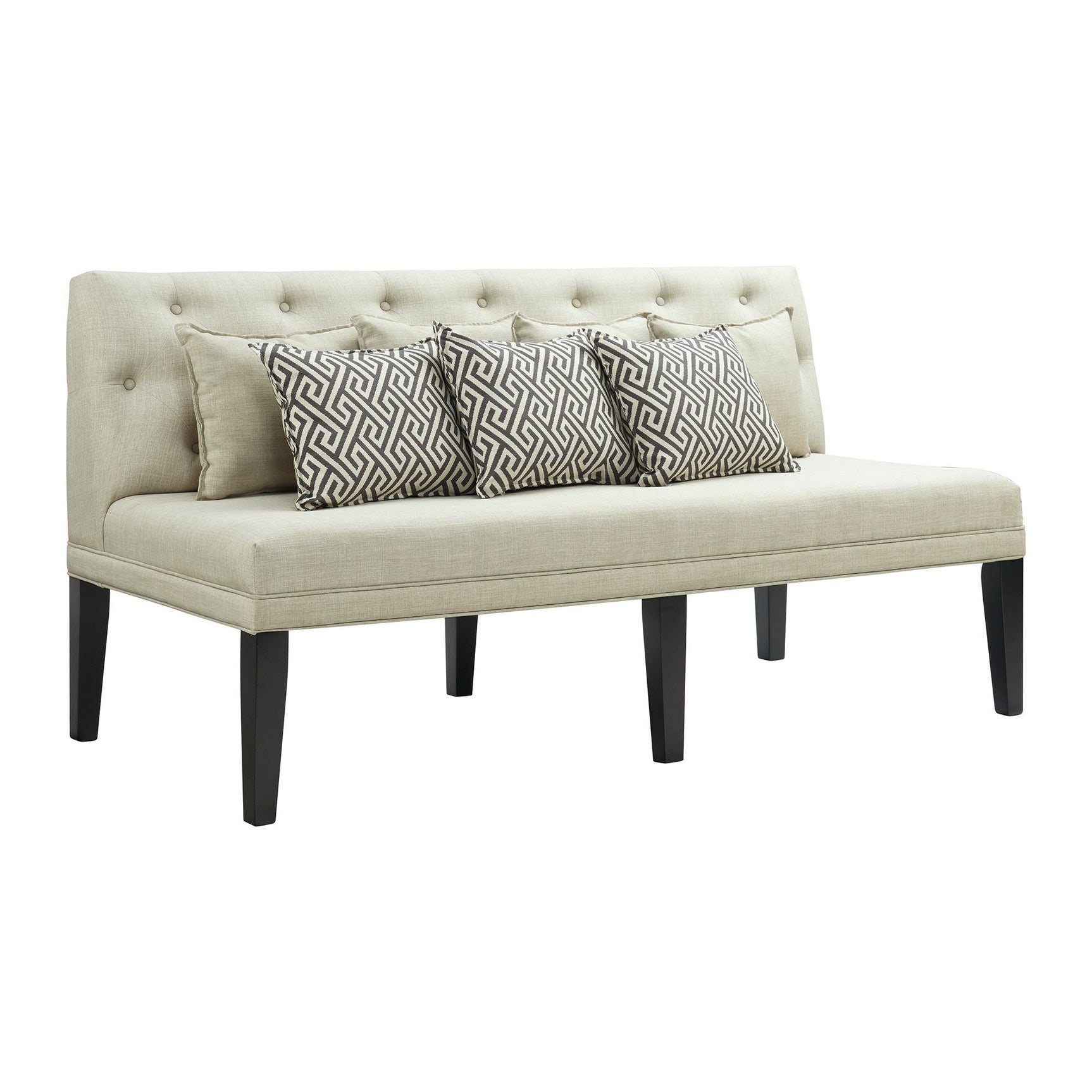 Maddox - Sofa With Seven Pillows - Beige - Tampa Furniture Outlet