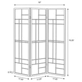 Katerina 3-Panel Room Divider Folding Shoji Screen Cherry - Tampa Furniture Outlet