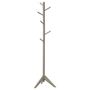 Tampa Furniture Outlet - Coaster - Devlin 6 Hook Freestanding Wood Coat Rack Hat Hanger Grey - 900632