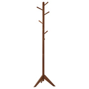 Tampa Furniture Outlet - Coaster - Devlin 6 Hook Freestanding Wood Coat Rack Hat Hanger Walnut - 900633