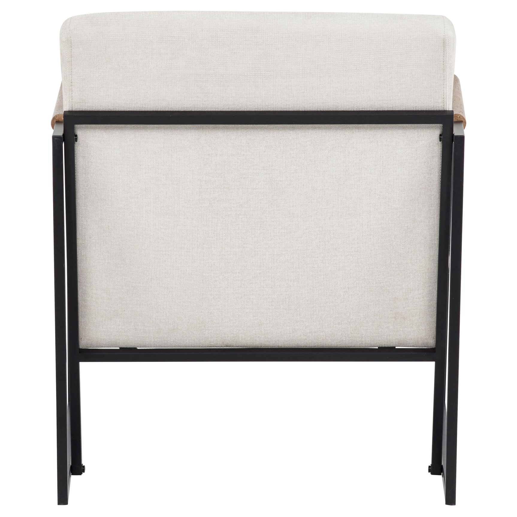 Monsen Fabric Upholstered Metal Frame Accent Chair Ivory