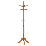 Tampa Furniture Outlet - Coaster - Achelle 11 Hook Freestanding Coat Rack Hanger Golden Brown - 900759
