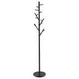Tampa Furniture Outlet - Coaster - Clover 18 Hook Freestanding Metal Coat Rack Hat Hanger Black - 900897