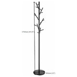 Clover 18 Hook Freestanding Metal Coat Rack Hat Hanger Black - Tampa Furniture Outlet