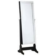 Tampa Furniture Outlet - Coaster - Cortez Cheval Mirror with Jewelry Storage Black - 901828