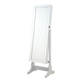 Tampa Furniture Outlet - Coaster - Yvonne Cheval Mirror with Jewelry Storage Dove Grey - 901866