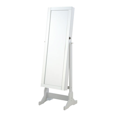 Tampa Furniture Outlet - Coaster - Yvonne Cheval Mirror with Jewelry Storage Dove Grey - 901866
