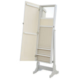 Yvonne Cheval Mirror with Jewelry Storage Dove Grey - Tampa Furniture Outlet