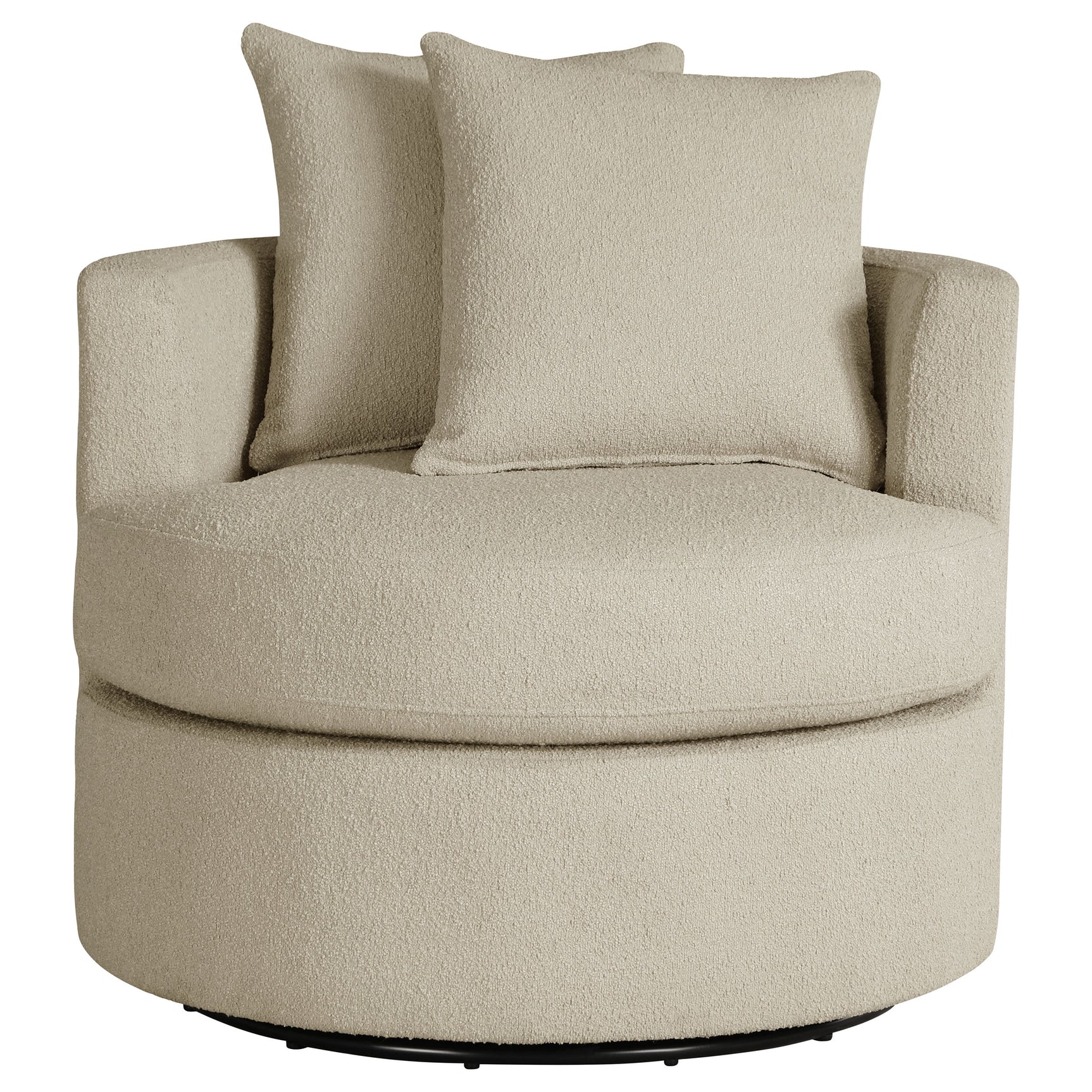 Debbie Upholstered Swivel Accent Chair Camel - Tampa Furniture Outlet
