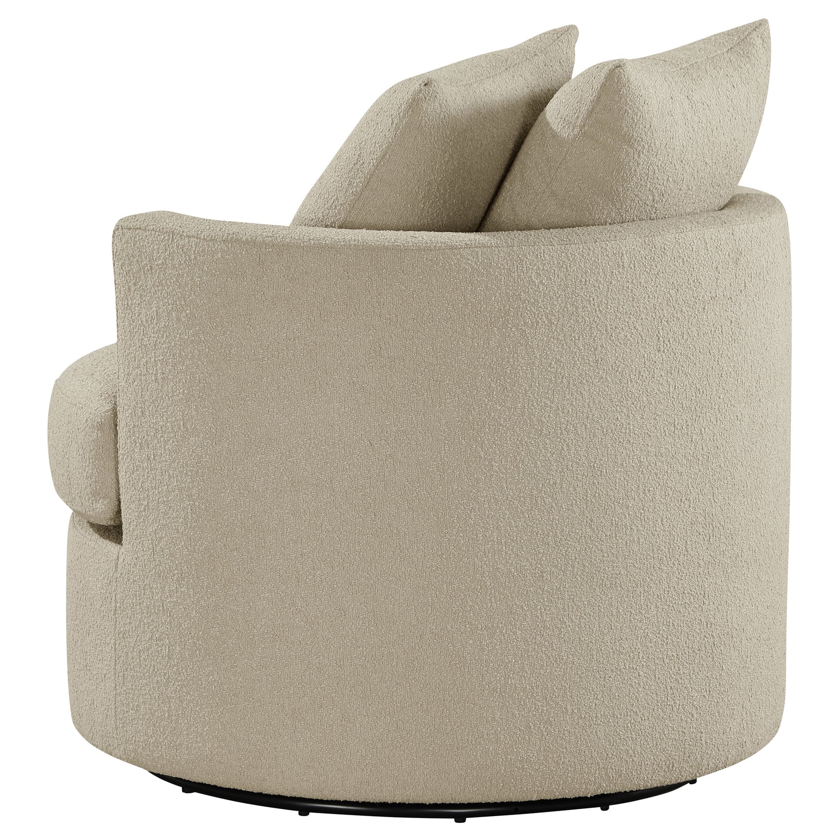 Debbie Upholstered Swivel Accent Chair Camel - Tampa Furniture Outlet