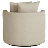 Debbie Upholstered Swivel Accent Chair Camel - Tampa Furniture Outlet