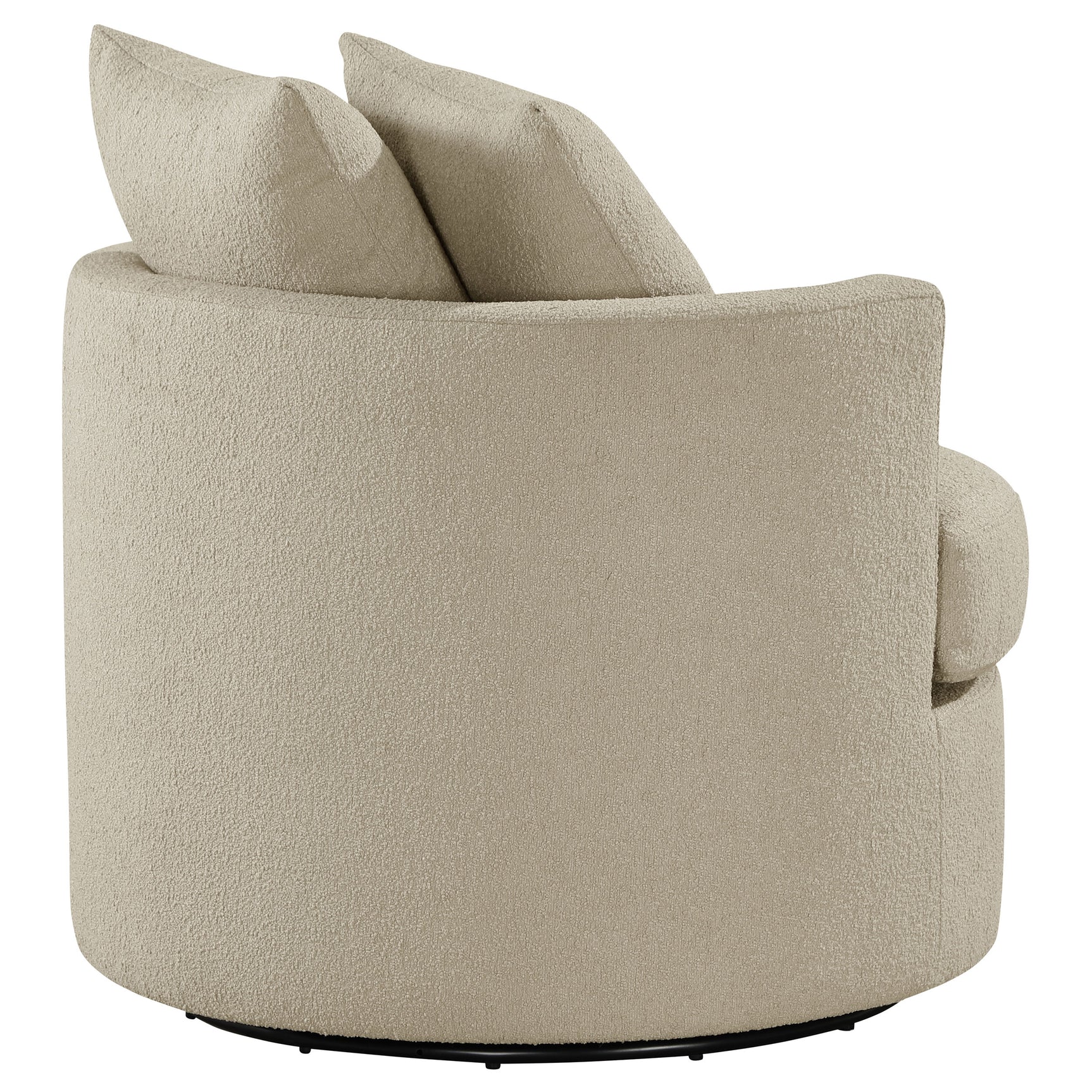 Debbie Upholstered Swivel Accent Chair Camel - Tampa Furniture Outlet