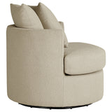Debbie Upholstered Swivel Accent Chair Camel - Tampa Furniture Outlet
