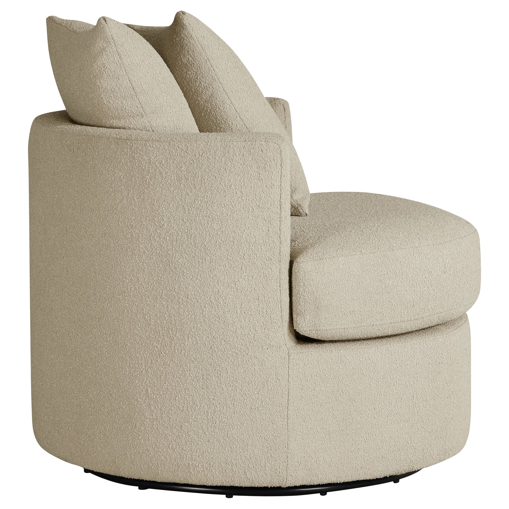 Debbie Upholstered Swivel Accent Chair Camel - Tampa Furniture Outlet
