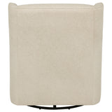 Serra Boucle Upholstered Swivel Glider Sandy Beige - Tampa Furniture Outlet