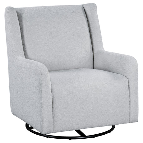 Tampa Furniture Outlet - Coaster - Serra Boucle Upholstered Swivel Glider Dove Grey - 902454
