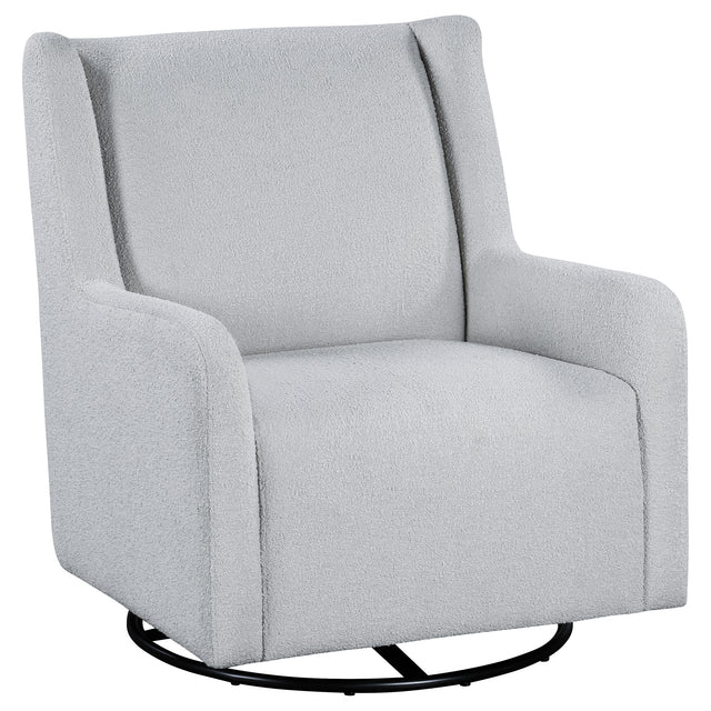 Tampa Furniture Outlet - Coaster - Serra Boucle Upholstered Swivel Glider Dove Grey - 902454