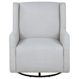 Serra Boucle Upholstered Swivel Glider Dove Grey - Tampa Furniture Outlet