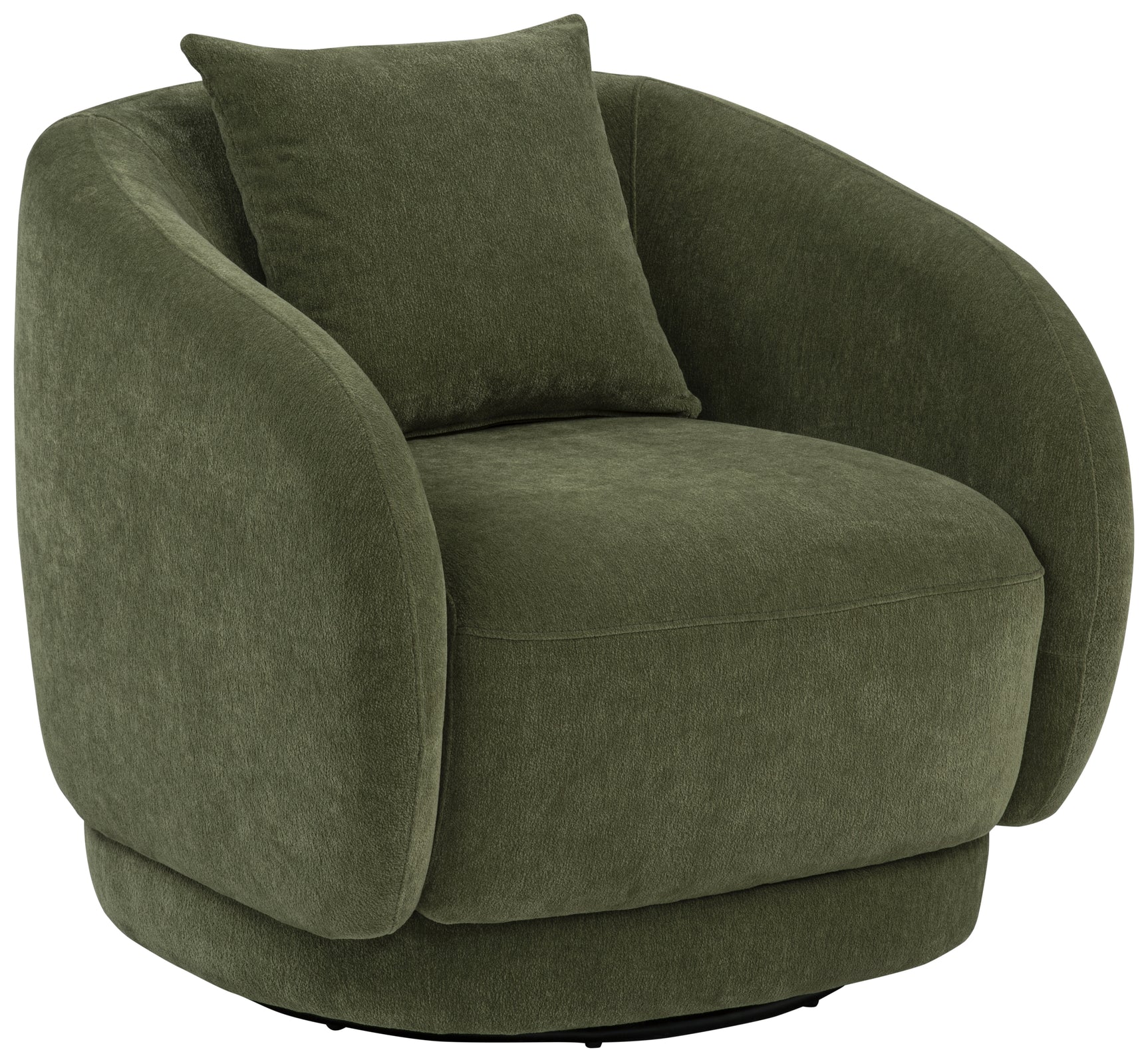 Tampa Furniture Outlet - Coaster - Arnaud Chenille Upholstered Swivel Accent Chair Green - 902487