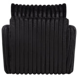 Sarco Corduroy Upholstered Swivel Accent Arm Chair Black