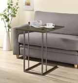 Pedro Expandable C-Shaped Sofa Side Table Weathered Grey - Tampa Furniture Outlet