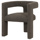 Petra Boucle Upholstered Accent Side Chair Chocolate Brown - Tampa Furniture Outlet