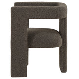 Petra Boucle Upholstered Accent Side Chair Chocolate Brown - Tampa Furniture Outlet