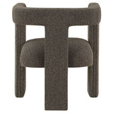Petra Boucle Upholstered Accent Side Chair Chocolate Brown - Tampa Furniture Outlet