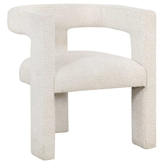 Tampa Furniture Outlet - Coaster - Petra Boucle Upholstered Accent Side Chair White - 902881