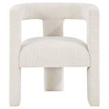 Petra Boucle Upholstered Accent Side Chair White - Tampa Furniture Outlet
