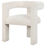 Petra Boucle Upholstered Accent Side Chair White - Tampa Furniture Outlet