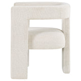 Petra Boucle Upholstered Accent Side Chair White - Tampa Furniture Outlet