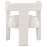 Petra Boucle Upholstered Accent Side Chair White - Tampa Furniture Outlet