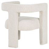Petra Boucle Upholstered Accent Side Chair White - Tampa Furniture Outlet
