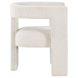 Petra Boucle Upholstered Accent Side Chair White - Tampa Furniture Outlet
