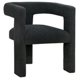 Tampa Furniture Outlet - Coaster - Petra Boucle Upholstered Accent Side Chair Black - 902882