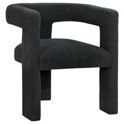 Tampa Furniture Outlet - Coaster - Petra Boucle Upholstered Accent Side Chair Black - 902882