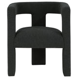 Petra Boucle Upholstered Accent Side Chair Black - Tampa Furniture Outlet