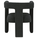 Petra Boucle Upholstered Accent Side Chair Black - Tampa Furniture Outlet