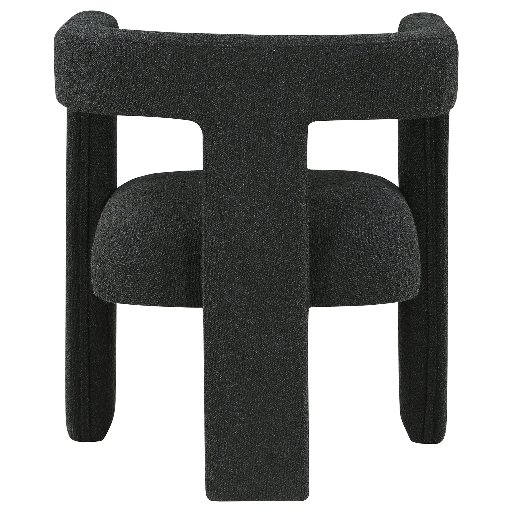 Petra Boucle Upholstered Accent Side Chair Black - Tampa Furniture Outlet