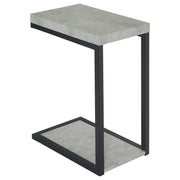 Tampa Furniture Outlet - Coaster - Beck Engineered Wood C-Shape Sofa Side Table Cement - 902933