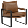 Tampa Furniture Outlet - Coaster - Rosalind Upholstered Track Arm Accent Chair Brown - 903019
