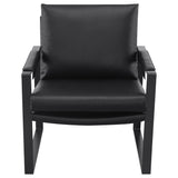 Rosalind Upholstered Track Arm Accent Chair Black - Tampa Furniture Outlet