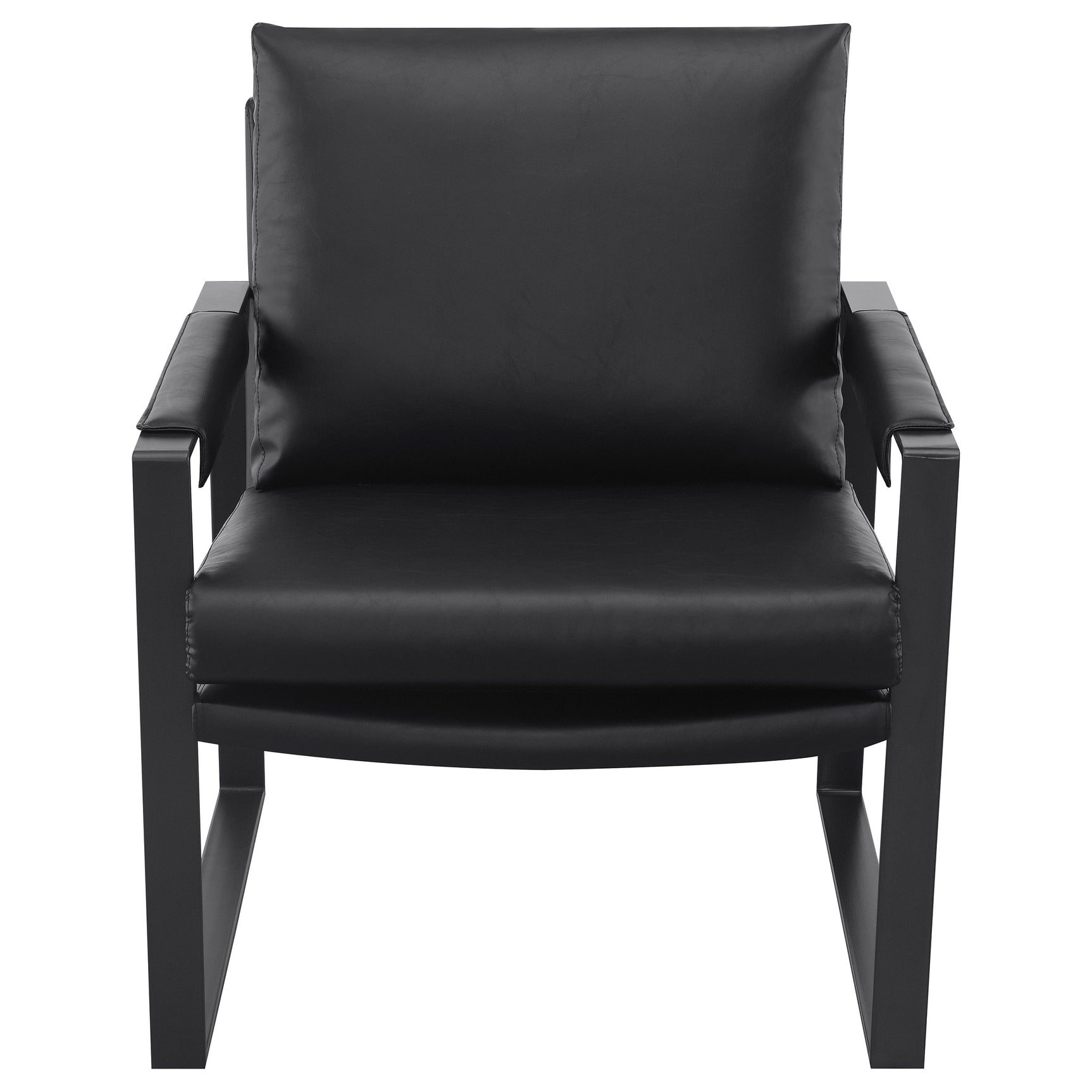Rosalind Upholstered Track Arm Accent Chair Black - Tampa Furniture Outlet